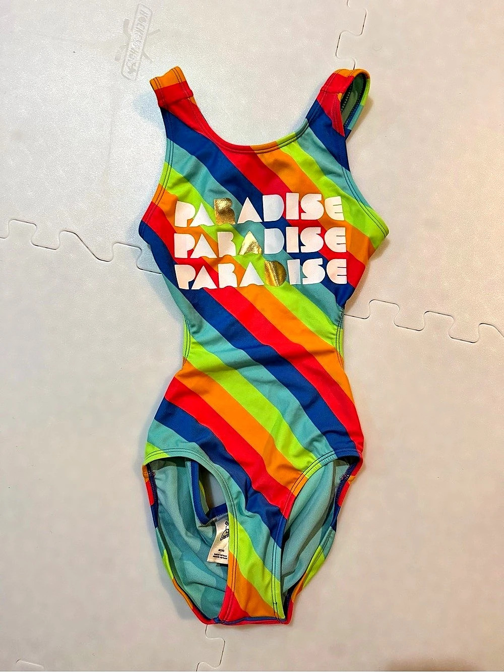 Art Class Girls Striped One-Piece Size Medium EUC